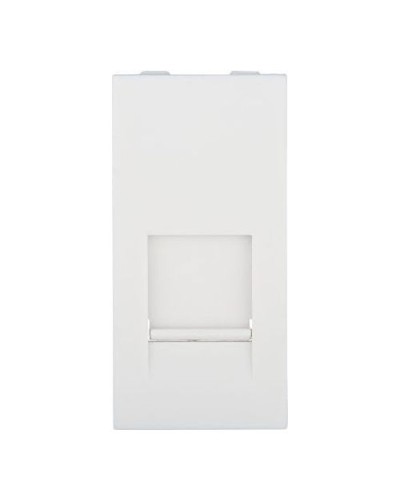 Накладка для розетки телефонной, компьютерной RJ, 45х22,5 мм (белый) LK45 Экопласт (853104) в Рыбинске Аксессуары для кабель-канала Pintop.ru