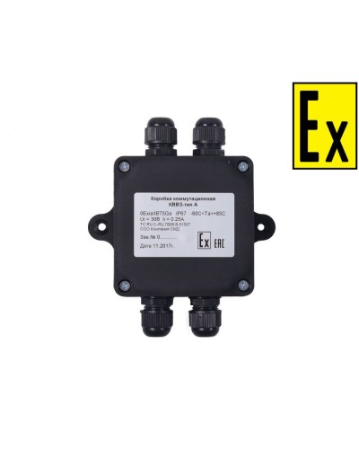 Коробка Эрвист КВМК Exi - П 101004 в Рыбинске Комутационные взрывозащищенные коробки Pintop.ru