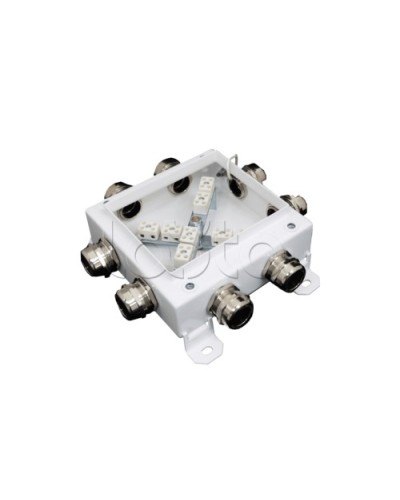 Коробка монтажная огнестойкая Гефест КМ-О (12к*6,0)-IP66 1212, 8 вводов 123х123х6 в Рыбинске Распределительные коробки Pintop.ru