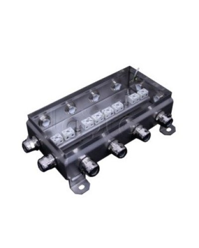 Коробка монтажная огнестойкая Гефест КМ-О (16к*6,0)-IP66 1224нерж, 12 вводов 123х240х60 в Рыбинске Распределительные коробки Pintop.ru