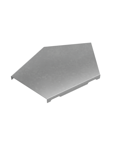 Крышка горизонтального угла 45 гр. 100 мм ПЛЮС HD85 КМ-профиль (KGLplus45-100 HD85) в Рыбинске Аксессуары для лотков Pintop.ru