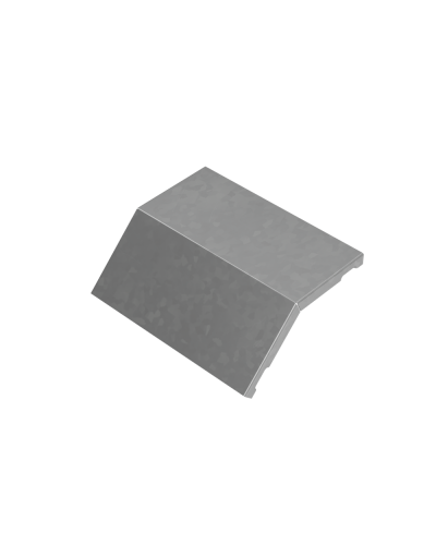 Крышка внешнего вертикального угла 45 гр. 200 мм ПЛЮС HD КМ-Профиль (KVLplus45-200 HD) в Рыбинске Аксессуары для лотков Pintop.ru