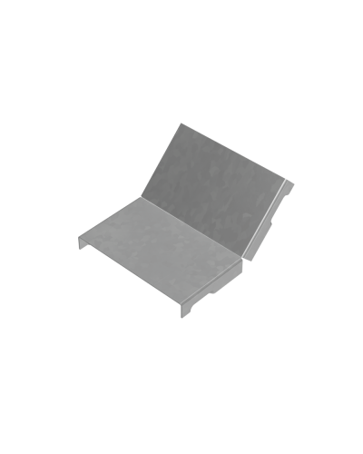 Крышка внутреннего вертикального угла 45 гр. 100 мм ПЛЮС INOX304 КМ-Профиль (KNLplus45-100 INOX304) в Рыбинске Аксессуары для лотков Pintop.ru
