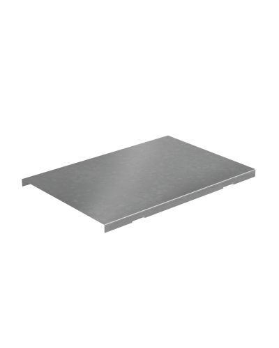 Крышка угла вертикального внешнего 200 мм с разворотом трассы на 90 гр. ПЛЮС INOX304 КМ-Профиль (KVLPDplus90-200 INOX304) в Рыбинске Аксессуары для лотков Pintop.ru