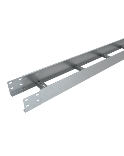 Лоток лестничный 100х100х1,2 L2000 мм Быстрый монтаж HD КМ-профиль (LLS100-100-1.2-2000 HD) в Рыбинске Кабельные лотки Pintop.ru