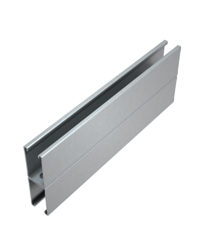 Страт-профиль двойной 41х72 L6000 мм s:1,5 HD85 КМ-профиль (2STP41-72-6000 HD85) в Рыбинске Аксессуары для лотков Pintop.ru