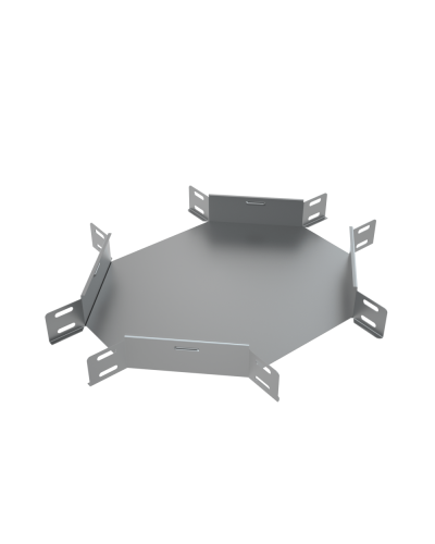 Х-разветвитель 50х200 мм КМ-Профиль (XD50-200) в Рыбинске Аксессуары для лотков Pintop.ru