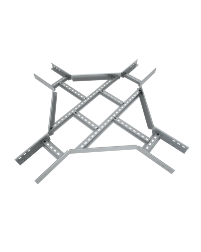 Х-разветвитель лестничный 100х400х1,5 мм КМ-Профиль (LXD100-400-1.5) в Рыбинске Аксессуары для лотков Pintop.ru