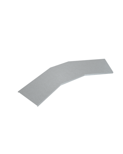 Крышка лестничного горизонтального угла 45 гр. 600 мм INOX304 КМ-Профиль (KLGL45-600 INOX304) в Рыбинске Аксессуары для лотков Pintop.ru