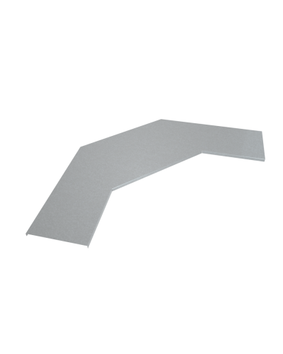 Крышка лестничного горизонтального угла 90 гр. 400 мм INOX304 КМ-Профиль (KLGL90-400 INOX304) в Рыбинске Аксессуары для лотков Pintop.ru