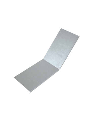 Крышка лестничного вертикального внутреннего угла 45 гр. 200 мм КМ-Профиль (KLNL45-200) в Рыбинске Аксессуары для лотков Pintop.ru