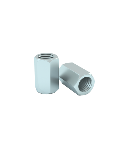 Гайка соединительная М8 DIN 6334 (упак. 50 шт) КМ-Профиль (MS8) в Рыбинске Крепеж Pintop.ru