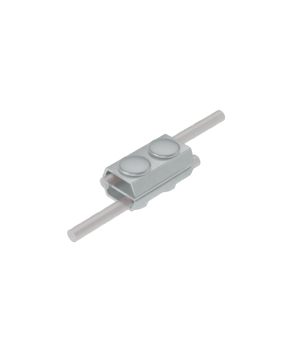 Параллельный соединитель прутка Ø 5-8 мм двойной INOX304 КМ-Профиль (2PS-D5-8 INOX304) в Рыбинске Монтажные материалы Pintop.ru