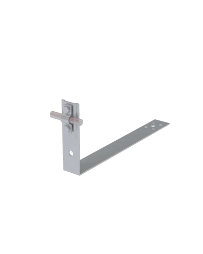 Черепичный держатель болтовой на обрешётку для прутка Ø 5-10 мм L380 мм H100 мм TD КМ-профиль (CDBO-L380-D5-10 TD) в Рыбинске Крепеж Pintop.ru