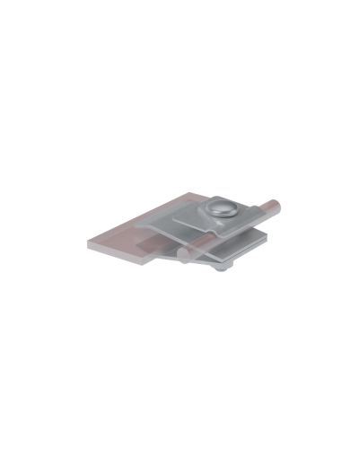 Фальцевый держатель H60 мм для прутка Ø 5-10 мм КМ-Профиль (FD-H60-D5-10) в Рыбинске Монтажные материалы Pintop.ru