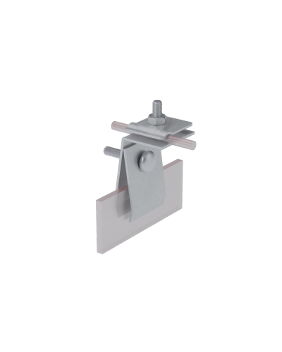 Фальцевый держатель H70 мм для прутка Ø 5-10 мм КМ-Профиль (FD-H70-D5-10) в Рыбинске Монтажные материалы Pintop.ru