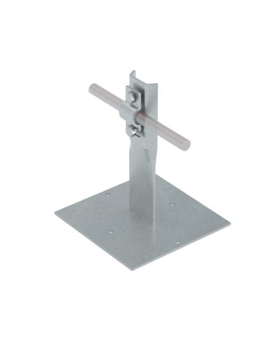 Приклееваемый держатель болтовой для прутка Ø 5-10 мм H150 мм CU КМ-Профиль (PDB-H150-D5-10 CU) в Рыбинске Монтажные материалы Pintop.ru