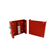 Коробка распределительная огнестойкая КРОПС, IP65, габаритные размеры 100х100х60 мм, для кабелей сечением до 4 мм2, 4 клеммы КМ-Профиль (FRJB-KM-ST4-4-04-КРОПС-IP65)
