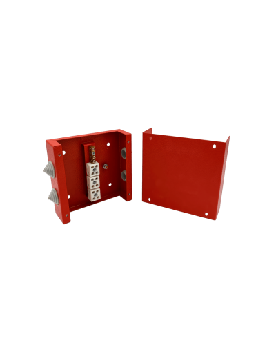 Коробка распределительная огнестойкая КРОПС, IP41, габаритные размеры 130х130х40 мм, для кабелей сечением до 2,5 мм2, 8 клемм КМ-Профиль (FRJB-KM-ST2-2.5-08-КРОПС-IP41) в Рыбинске Распределительные коробки Pintop.ru