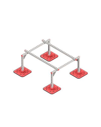 Опорная конструкция для установки оборудования TECHNORAPTOR FOOT 1000х1200 КМ-профиль (KM-TR-F-SSEI-1000-1200) в Рыбинске Системы видеонаблюдения Pintop.ru