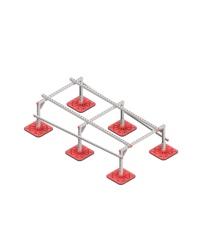 Опорная конструкция для установки оборудования TECHNORAPTOR FOOT 1000х2000 тип 2 HD КМ-профиль (KM-TR-F-SSEI-1000-2000-2 HD) в Рыбинске Системы видеонаблюдения Pintop.ru