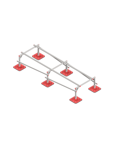 Опорная конструкция для установки оборудования TECHNORAPTOR FOOT 1000х3000 HD КМ-профиль (KM-TR-F-SSEI-1000-3000 HD) в Рыбинске Системы видеонаблюдения Pintop.ru