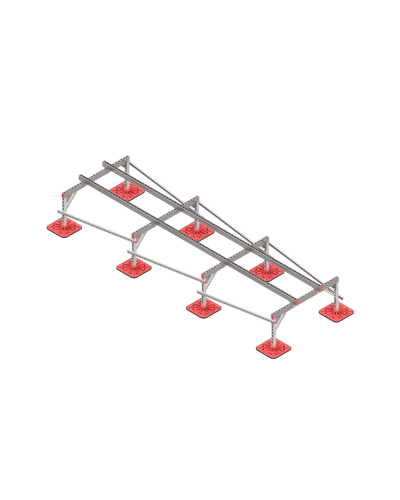 Опорная конструкция для установки оборудования TECHNORAPTOR FOOT 1200х4000 тип 1 HD КМ-профиль (KM-TR-F-SSEI-1200-4000-1 HD) в Рыбинске Системы видеонаблюдения Pintop.ru