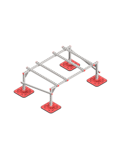Опорная конструкция для установки оборудования TECHNORAPTOR FOOT 1500х1000 тип 2 HD КМ-профиль (KM-TR-F-SSEI-1500-1000-2 HD) в Рыбинске Системы видеонаблюдения Pintop.ru