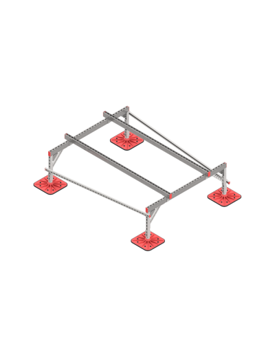 Опорная конструкция для установки оборудования TECHNORAPTOR FOOT 1500х2000 тип 1 КМ-профиль (KM-TR-F-SSEI-1500-2000-1) в Рыбинске Системы видеонаблюдения Pintop.ru