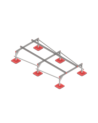 Опорная конструкция для установки оборудования TECHNORAPTOR FOOT 1500х3000 тип 1 HD КМ-профиль (KM-TR-F-SSEI-1500-3000-1 HD) в Рыбинске Системы видеонаблюдения Pintop.ru