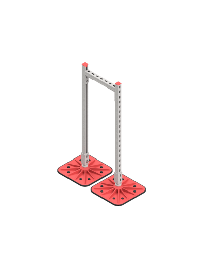 Опорная конструкция для горизонтальных прямоугольных воздуховодов и металлических лотков кабеленесущих систем TECHNORAPTOR FOOT 350х1000 HD КМ-профиль (KM-TR-F-SSHRAD-350-1000 HD) в Рыбинске Системы видеонаблюдения Pintop.ru
