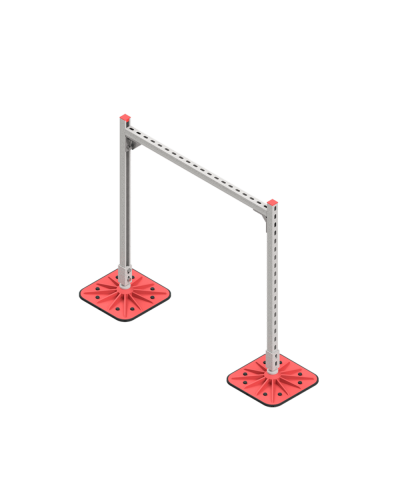 Опорная конструкция для горизонтальных прямоугольных воздуховодов и металлических лотков кабеленесущих систем TECHNORAPTOR FOOT 1000х1000 КМ-профиль (KM-TR-F-SSHRAD-1000-1000) в Рыбинске Системы видеонаблюдения Pintop.ru
