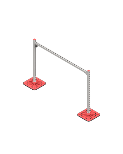 Опорная конструкция для горизонтальных прямоугольных воздуховодов и металлических лотков кабеленесущих систем TECHNORAPTOR FOOT 1500х1000 HD КМ-профиль (KM-TR-F-SSHRAD-1500-1000 HD) в Рыбинске Системы видеонаблюдения Pintop.ru