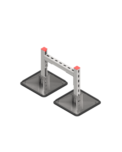 Опорная конструкция для горизонтальных прямоугольных воздуховодов и металлических лотков кабеленесущих систем TECHNORAPTOR STEELFOOT 350х500 КМ-профиль (KM-TR-STF-SSHRAD-350-500) в Рыбинске Системы видеонаблюдения Pintop.ru