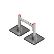 Опорная конструкция для горизонтальных прямоугольных воздуховодов и металлических лотков кабеленесущих систем TECHNORAPTOR STEELFOOT 350х500 HD КМ-профиль (KM-TR-STF-SSHRAD-350-500 HD)