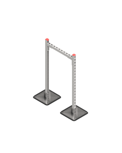 Опорная конструкция для горизонтальных прямоугольных воздуховодов и металлических лотков кабеленесущих систем TECHNORAPTOR STEELFOOT 500х1000 КМ-профиль (KM-TR-STF-SSHRAD-500-1000) в Рыбинске Системы видеонаблюдения Pintop.ru