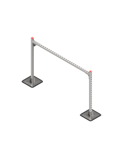Опорная конструкция для горизонтальных прямоугольных воздуховодов и металлических лотков кабеленесущих систем TECHNORAPTOR STEELFOOT 1500х1000 КМ-профиль (KM-TR-STF-SSHRAD-1500-1000) в Рыбинске Системы видеонаблюдения Pintop.ru