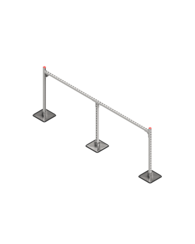 Опорная конструкция для горизонтальных прямоугольных воздуховодов и металлических лотков кабеленесущих систем TECHNORAPTOR STEELFOOT 2500х1000 HD КМ-профиль (KM-TR-STF-SSHRAD-2500-1000 HD) в Рыбинске Системы видеонаблюдения Pintop.ru