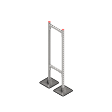 Опорная конструкция для горизонтальных прямоугольных воздуховодов и металлических лотков кабеленесущих систем TECHNORAPTOR STEELFOOT 350х1500 HD КМ-профиль (KM-TR-STF-SSHRAD-350-1500 HD)