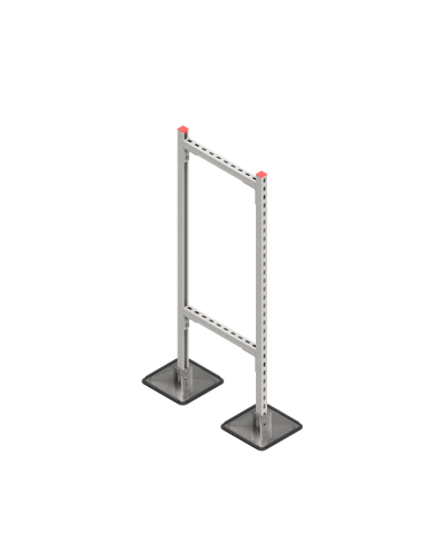 Опорная конструкция для горизонтальных прямоугольных воздуховодов и металлических лотков кабеленесущих систем TECHNORAPTOR STEELFOOT 500х1500 КМ-профиль (KM-TR-STF-SSHRAD-500-1500) в Рыбинске Системы видеонаблюдения Pintop.ru