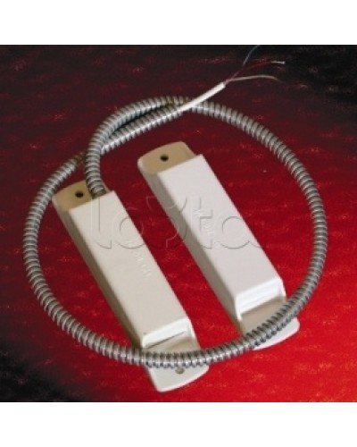 Извещатель охранный точечный магнитоконтактный взрывозащищенный Магнито-Контакт Аякс исп.10 (ИО 102-26/В) из антистатичного пластика черн. цвета (металлорукав из нерж. стали) в Рыбинске Извещатели охранные (Ex) Pintop.ru