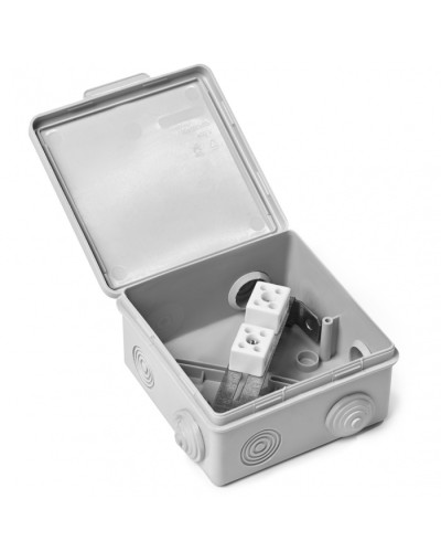 Коробка монтажная огнестойкая пластиковая герметичная КМОПГ IP54, 4 контакта для кабеля до 2,5мм2(4к х 2,5 мм) ПожТехКабель 071-003 в Рыбинске Распределительные коробки Pintop.ru