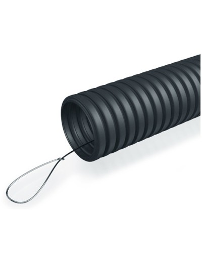 Труба гофр. ПНД 50 мм с зондом ПожТехКабель (15 м) в Рыбинске Труба гофрированная Pintop.ru