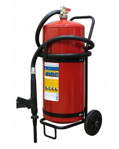 Огнетушитель ПОЖТЕХНИКА ОВП-50(з) МИГ летний (ФторПАВ) на съемн.тележке с перекр. стволом (баллон 62,5 л, ОТВ 50 л) в Рыбинске Огнетушители Pintop.ru