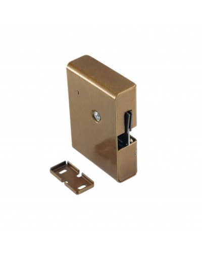 Замок электромеханический с толкателем и датчиком положения двери Promix-SM308.10.1 (коричневый) в Рыбинске Электромагнитные замки Pintop.ru