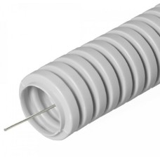 Труба гофрированная ПВХ тяжелая 750 Н серая с/з д50 (15м/660м уп/пал) Промрукав (PR.0150411)