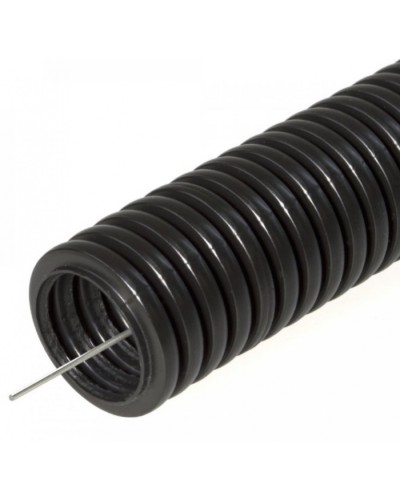 Труба гофрированная ПНД безгалогенная (HF) черная с/з д20 (100м/4800м уп/пал) Строитель Промрукав (PR.022051) в Рыбинске Труба гофрированная Pintop.ru