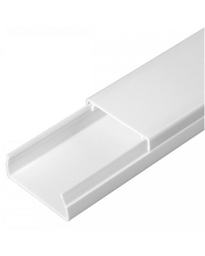 Кабель-канал белый 2-й замок в п/э 40х16 (30 м/уп) Промрукав (PR03.0052) в Рыбинске Кабель-канал Pintop.ru
