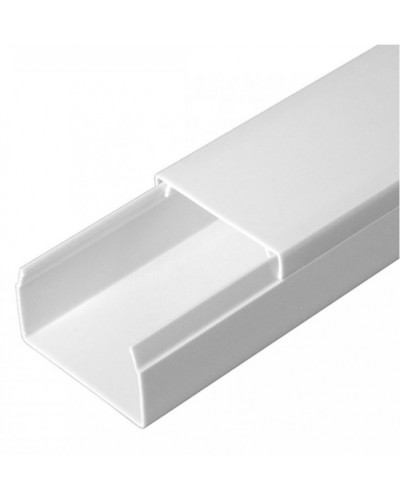 Кабель-канал белый 2-й замок в п/э 40х25 (24 м/уп) Промрукав (PR03.0053) в Рыбинске Кабель-канал Pintop.ru