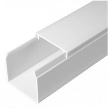 Кабель-канал белый 2-й замок в п/э 40х40 (24 м/уп) Промрукав (PR03.0054)